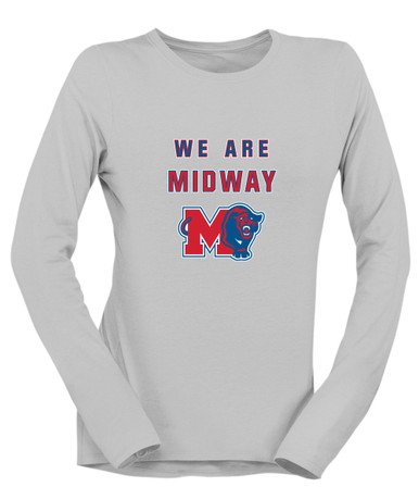 Midway Panthers M Body Script We Are Women's LS T-Shirt