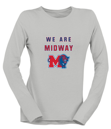 Midway Panthers M Body Script We Are Women's Premium LS T-Shirt