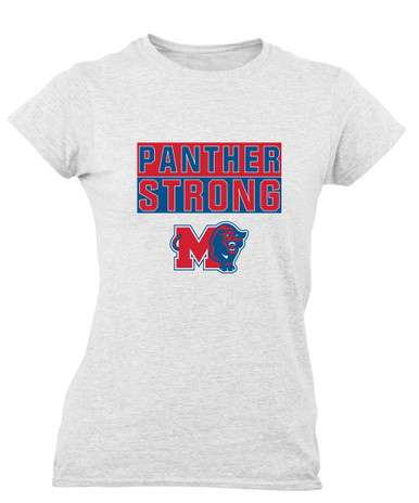 Midway Panthers M Body Script Strong #1 Women's SS T-Shirt