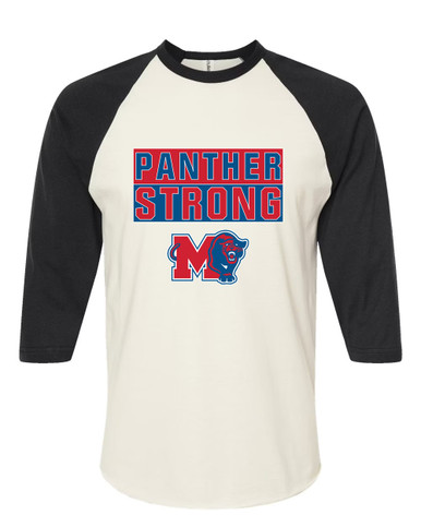 Midway Panthers M Body Script Strong #1 Women's Baseball T-Shirt