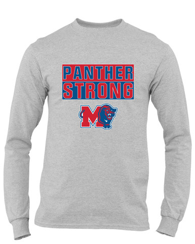 Midway Panthers M Body Script Strong #1 Men's LS T-Shirt
