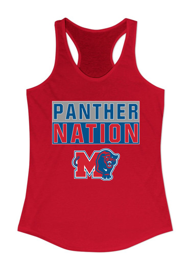 Midway Panthers M Body Script Nation #1 Women's Tank Top
