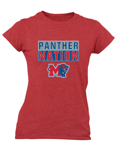 Midway Panthers M Body Script Nation #1 Women's Premium SS T-Shirt