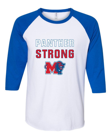Midway Panthers M Body Script Strong #2 Women's Baseball T-Shirt