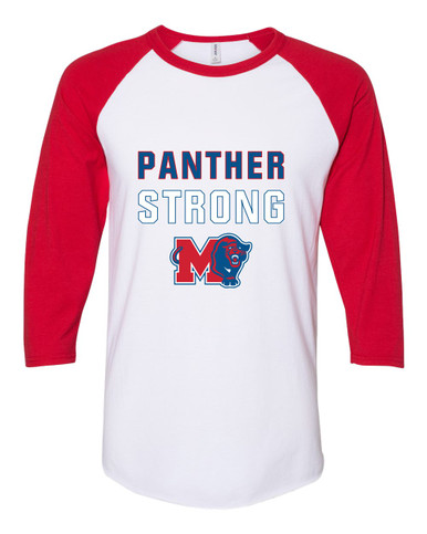 Midway Panthers M Body Script Strong #2 Men's Baseball T-Shirt