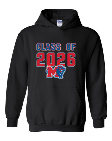 Midway Panthers M Body Script Class of 2026 Men's Hoodie