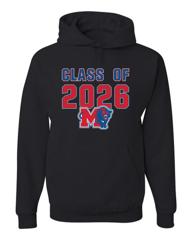 Midway Panthers M Body Script Class of 2026 Men's Premium Hoodie