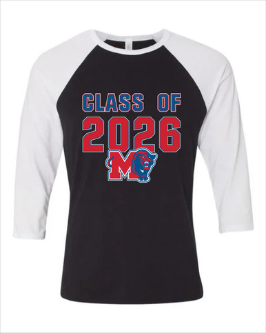 Midway Panthers M Body Script Class of 2026 Men's Baseball T-Shirt
