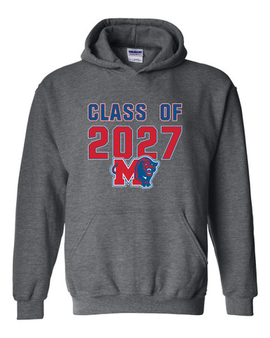 Midway Panthers M Body Script Class of 2027 Men's Hoodie