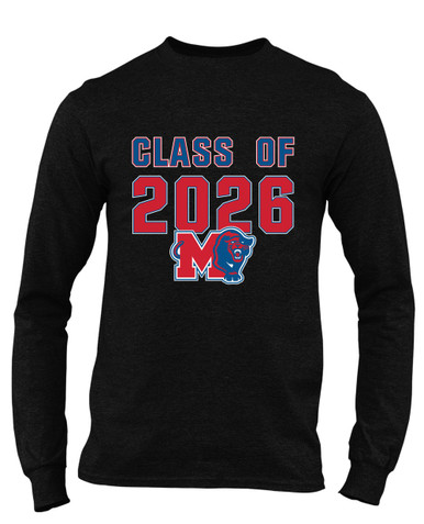 Midway Panthers M Body Script Class of 2026 Men's Premium LS T-Shirt