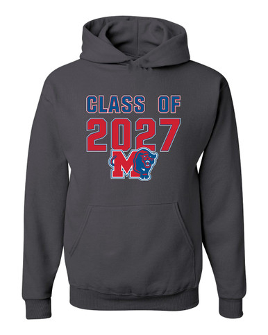 Midway Panthers M Body Script Class of 2027 Men's Premium Hoodie