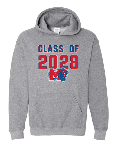 Midway Panthers M Body Script Class of 2028 Men's Hoodie