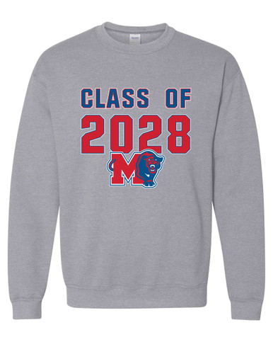 Midway Panthers M Body Script Class of 2028 Men's Sweatshirt