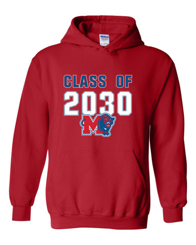 Midway Panthers M Body Script Class of 2030 Men's Hoodie