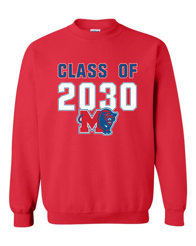 Midway Panthers M Body Script Class of 2030 Men's Sweatshirt