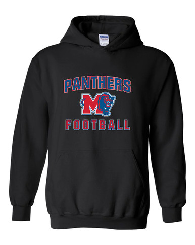 Midway Panthers M Body Script Football #1 Men's Hoodie
