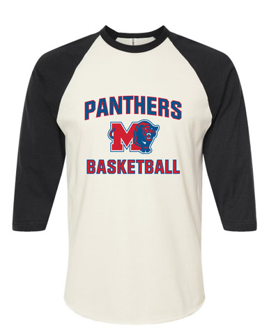 Midway Panthers M Body Script Basketball #1 Men's Baseball T-Shirt