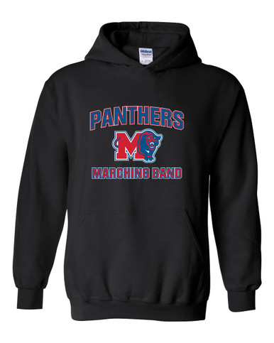 Midway Panthers M Body Script Marching Band Men's Hoodie
