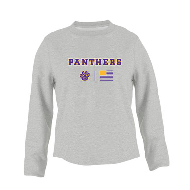 Lufkin Panthers Paw Team Colors Flag Women's Sweatshirt
