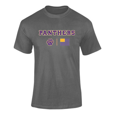 Lufkin Panthers Paw Team Colors Flag Men's SS T-Shirt