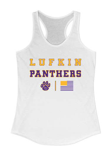 Lufkin Panthers Paw Spirit Flag Women's Tank Top