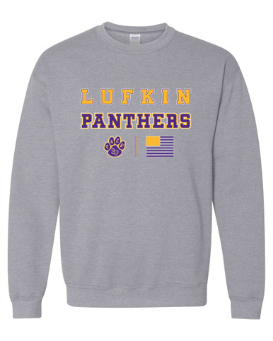 Lufkin Panthers Paw Spirit Flag Men's Sweatshirt