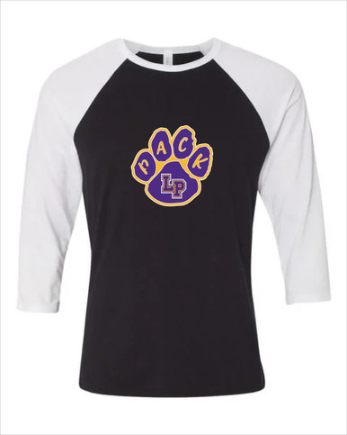 Lufkin Panthers Paw Mascot #1 Women's Baseball T-Shirt