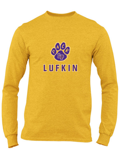 Lufkin Panthers Paw Mascot #2 Men's LS T-Shirt