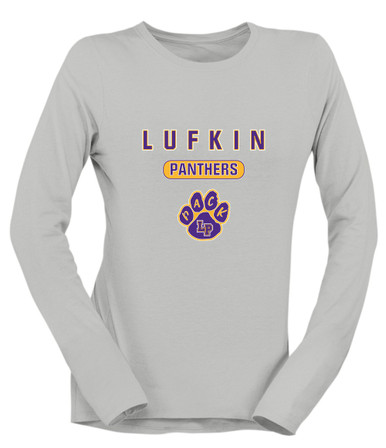 Lufkin Panthers Paw Mascot #3 Women's Premium LS T-Shirt