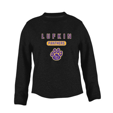 Lufkin Panthers Paw Mascot #3 Women's Sweatshirt