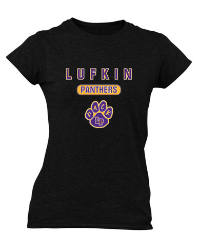 Lufkin Panthers Paw Mascot #3 Women's Premium SS T-Shirt