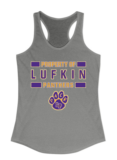 Lufkin Panthers Paw Property Of Women's Tank Top