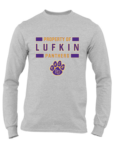 Lufkin Panthers Paw Property Of Men's Premium LS T-Shirt