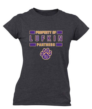 Lufkin Panthers Paw Property Of Women's SS T-Shirt