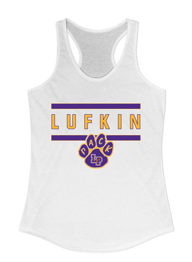 Lufkin Panthers Paw Mascot #4 Women's Tank Top