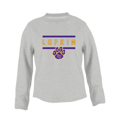 Lufkin Panthers Paw Mascot #4 Women's Sweatshirt