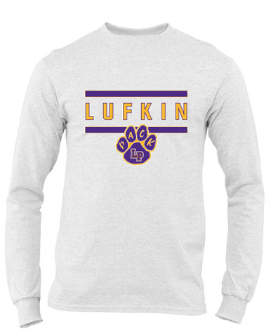 Lufkin Panthers Paw Mascot #4 Men's Premium LS T-Shirt