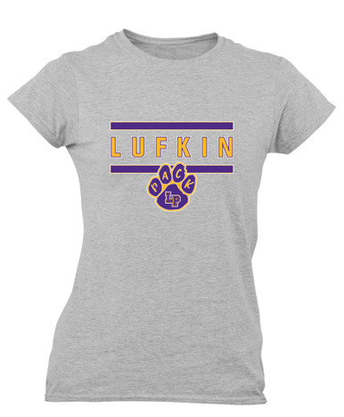Lufkin Panthers Paw Mascot #4 Women's SS T-Shirt