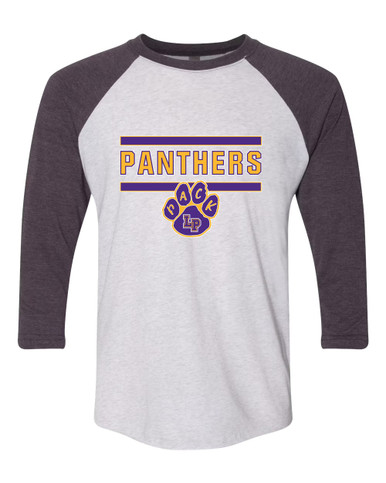 Lufkin Panthers Paw Mascot #5 Women's Baseball T-Shirt