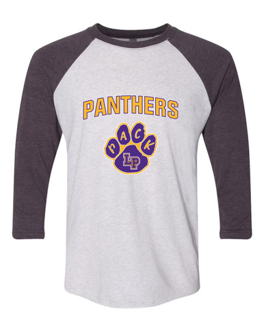 Lufkin Panthers Paw Mascot #6 Men's Baseball T-Shirt