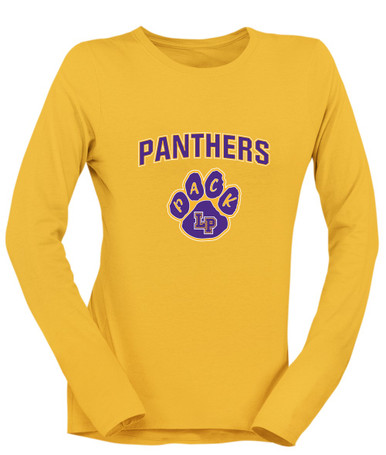 Lufkin Panthers Paw Mascot #6 Women's LS T-Shirt