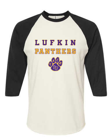Lufkin Panthers Paw Spirit Women's Baseball T-Shirt