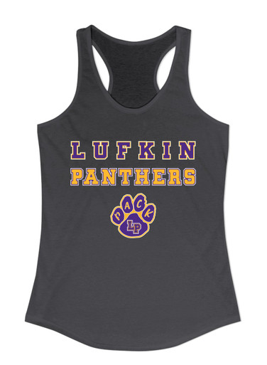 Lufkin Panthers Paw Spirit Women's Tank Top