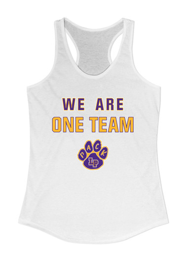 Lufkin Panthers Paw We Are One Team Women's Tank Top