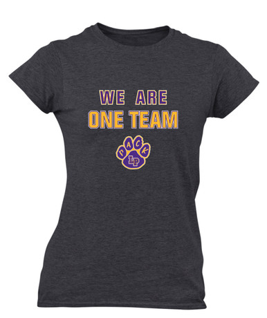 Lufkin Panthers Paw We Are One Team Women's SS T-Shirt