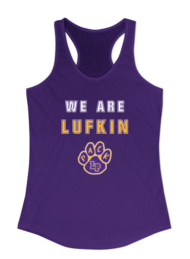Lufkin Panthers Paw We Are Women's Tank Top