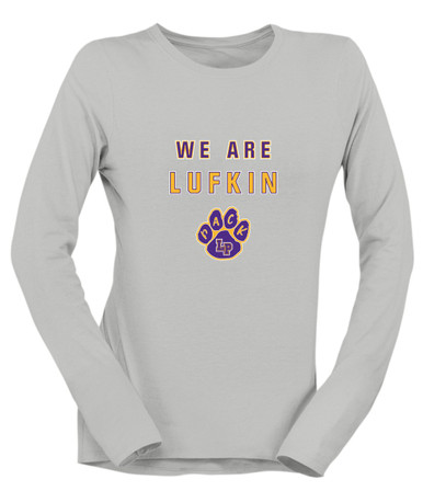Lufkin Panthers Paw We Are Women's Premium LS T-Shirt