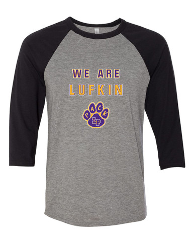 Lufkin Panthers Paw We Are Women's Baseball T-Shirt