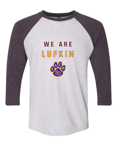 Lufkin Panthers Paw We Are Men's Baseball T-Shirt