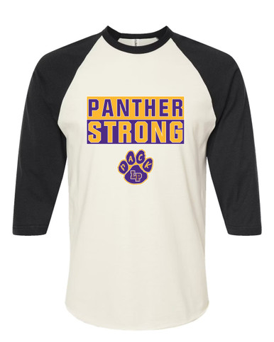Lufkin Panthers Paw Strong #1 Women's Baseball T-Shirt